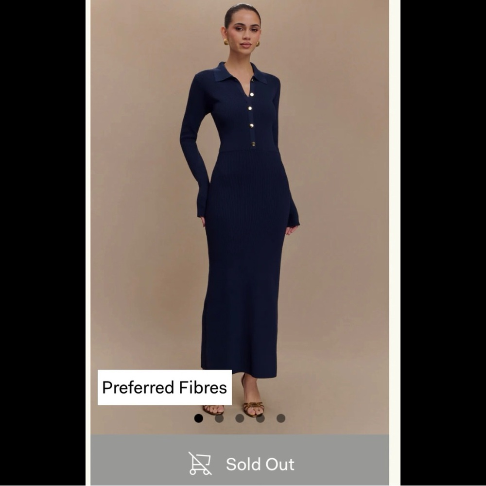 🌀 RARE 🌀 (MESHKI) ABBEY BUTTONED KNIT MIDI DRESS - SOLD OUT!